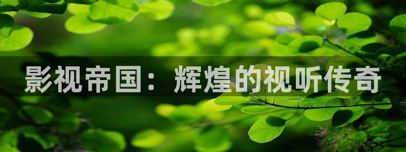 影视帝国：辉煌的视听传奇
